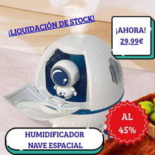 Cargar imagen en el visor de la galería, Humidificador con aroma diseño Nave Espacial
